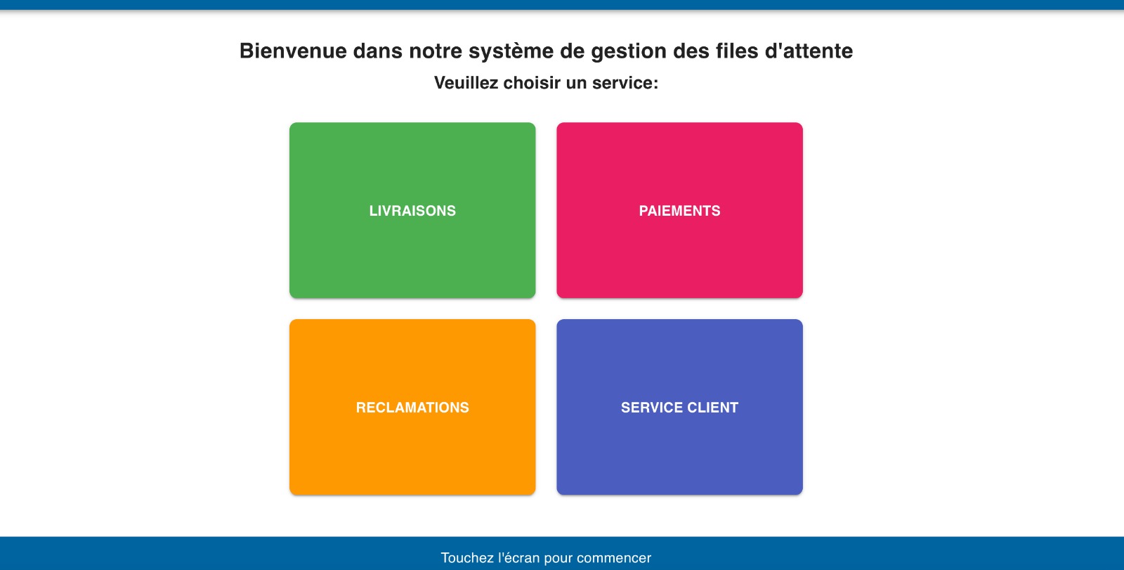 Système de gestion de file d'attente